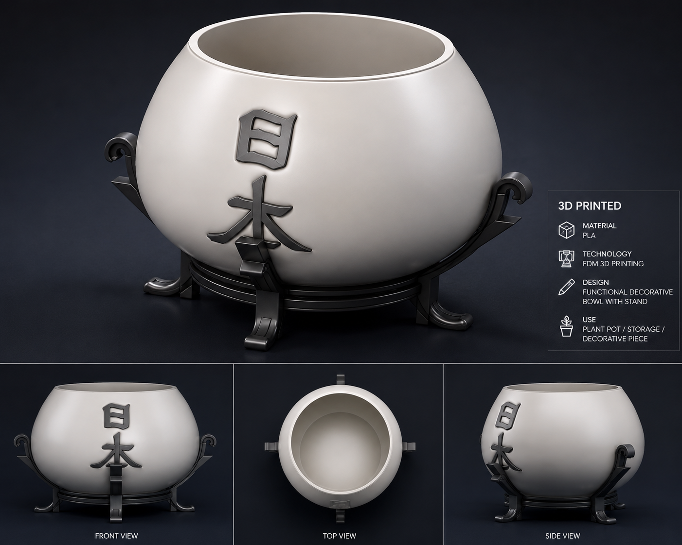 Bonsai inspired pot